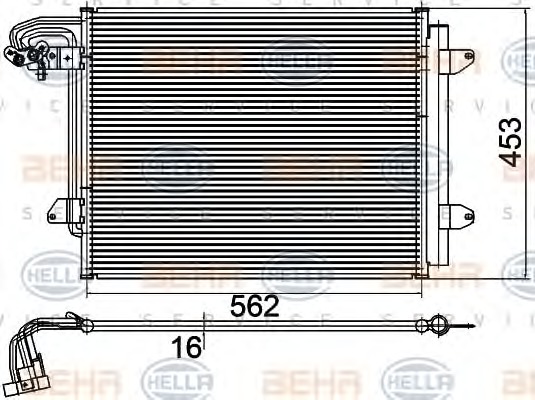 HELLA Klímahűtő 8FC351301-054