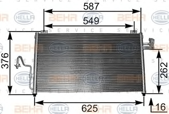 HELLA Klímahűtő 8FC351301-091