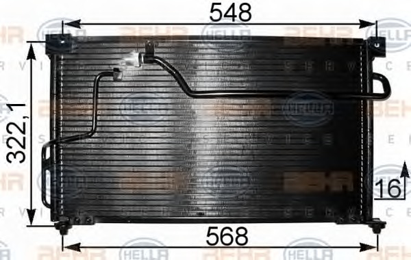 HELLA Klímahűtő 8FC351301-131