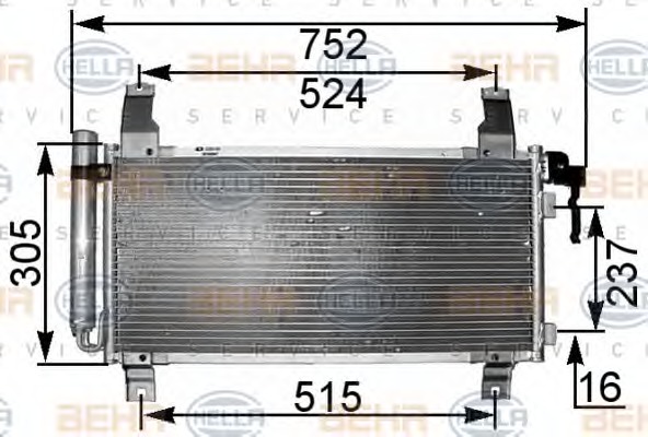 HELLA Klímahűtő 8FC351301-181