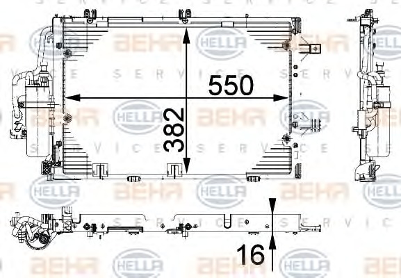 HELLA Klímahűtő 8FC351301-194