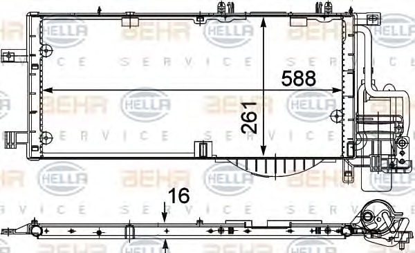 HELLA Klímahűtő 8FC351301-204