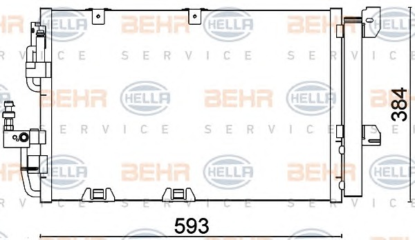 HELLA Klímahűtő 8FC351301-224