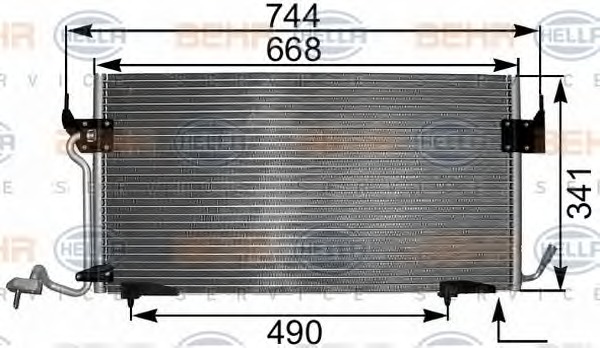 HELLA Klímahűtő 8FC351301-281