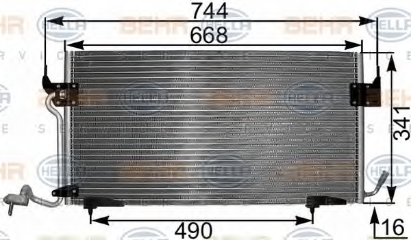 HELLA Klímahűtő 8FC351301-291