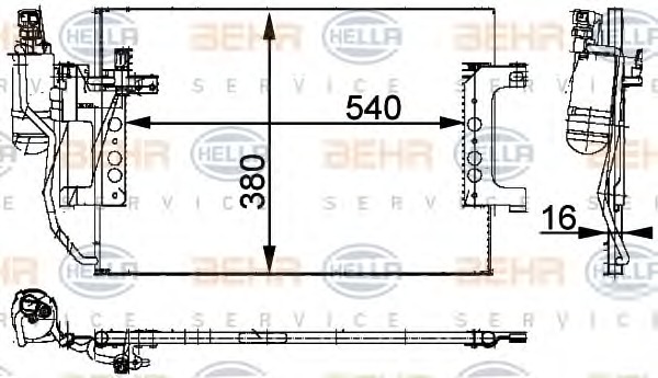 HELLA Klímahűtő 8FC351301-394