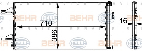 HELLA Klímahűtő 8FC351301-601