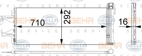 HELLA Klímahűtő 8FC351301-661