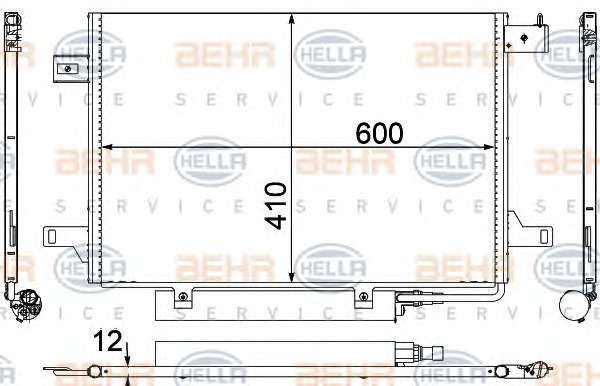 HELLA Klímahűtő 8FC351301-671