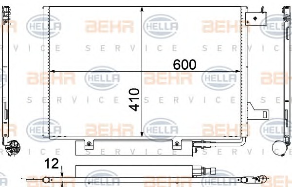 HELLA Klímahűtő 8FC351301-681