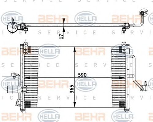 HELLA Klímahűtő 8FC351302-021