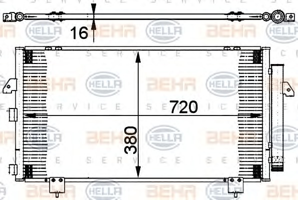 HELLA Klímahűtő 8FC351302-111