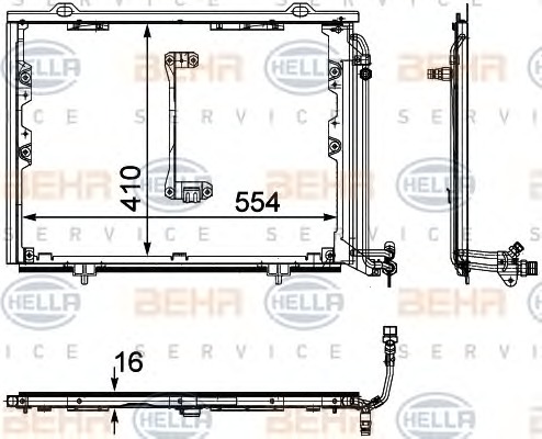 HELLA Klímahűtő 8FC351302-151