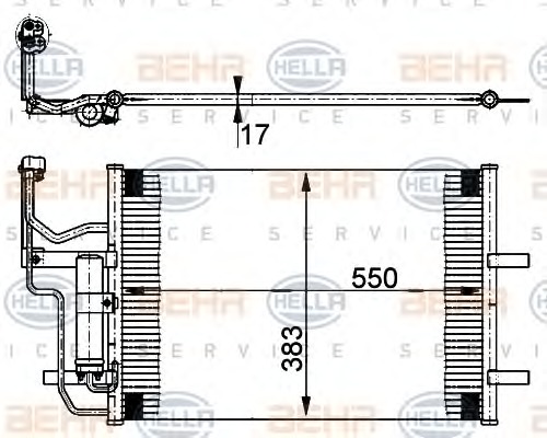 HELLA Klímahűtő 8FC351302-211