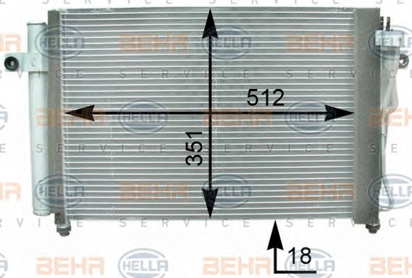 HELLA Klímahűtő 8FC351302-281