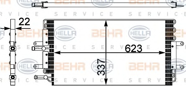 HELLA 8FC351302-421 Klímahűtő