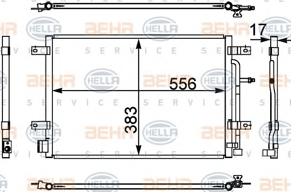 HELLA Klímahűtő 8FC351302-441