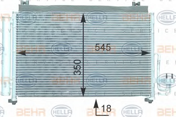 HELLA Klímahűtő 8FC351302-691