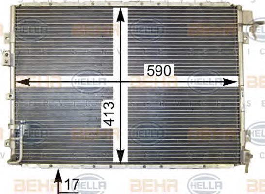 HELLA Klímahűtő 8FC351302-701