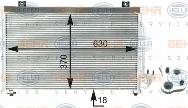 HELLA Klímahűtő 8FC351302-781