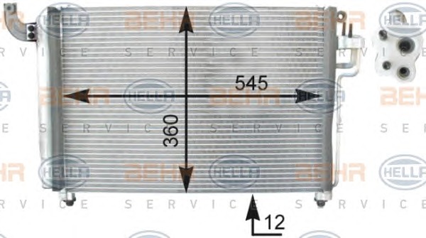 HELLA Klímahűtő 8FC351303-131