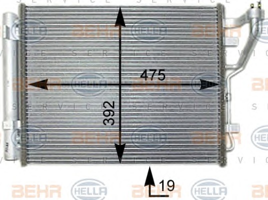 HELLA Klímahűtő 8FC351303-221