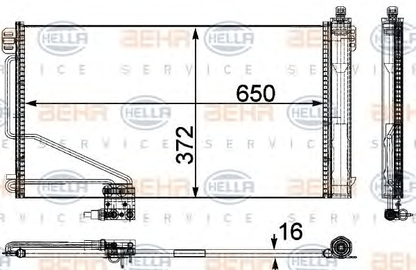 HELLA Klímahűtő 8FC351303-391