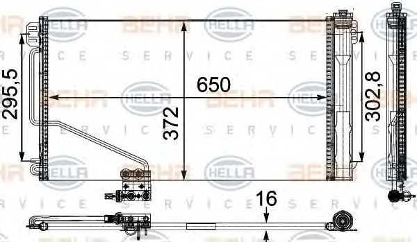 HELLA Klímahűtő 8FC351303-401