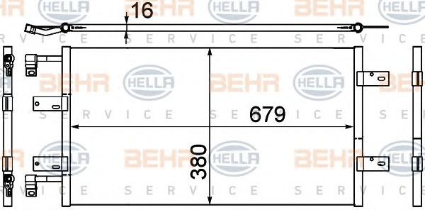 HELLA Klímahűtő 8FC351303-591