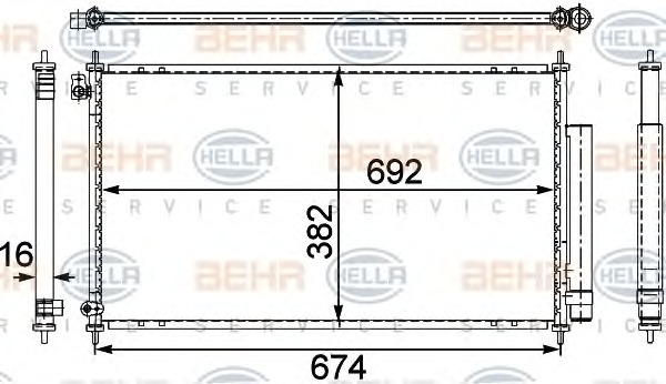 HELLA Klímahűtő 8FC351303-681