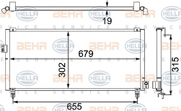 HELLA Klímahűtő 8FC351304-161