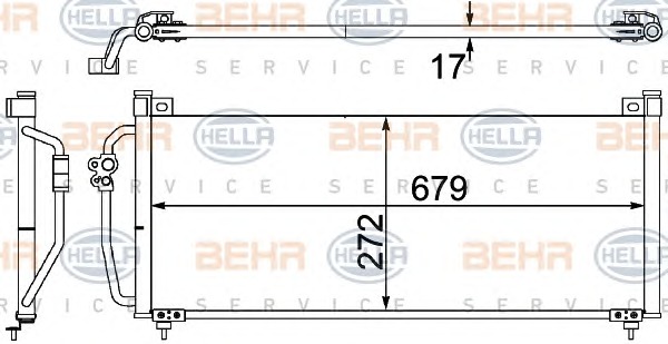 HELLA Klímahűtő 8FC351304-381