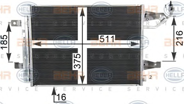 HELLA Klímahűtő 8FC351304-761