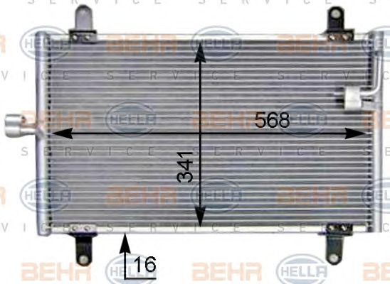 HELLA Klímahűtő 8FC351305-211