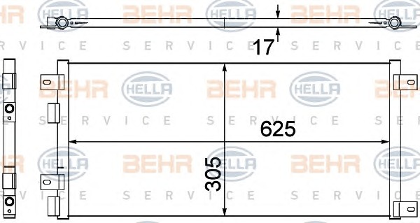 HELLA Klímahűtő 8FC351305-681