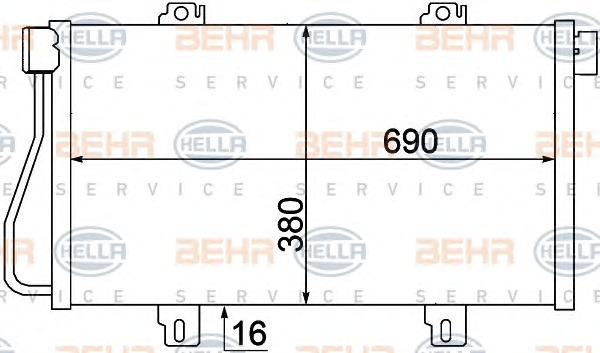 HELLA Klímahűtő 8FC351306-681