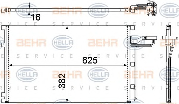 HELLA Klímahűtő 8FC351307-621