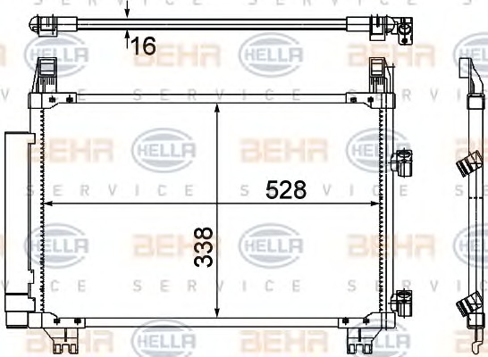 HELLA Klímahűtő 8FC351307-661