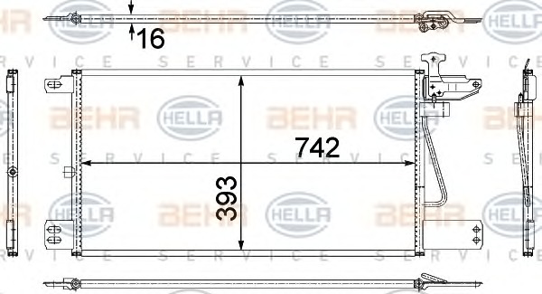 HELLA Klímahűtő 8FC351307-721