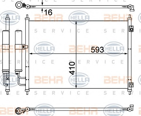 HELLA Klímahűtő 8FC351308-771