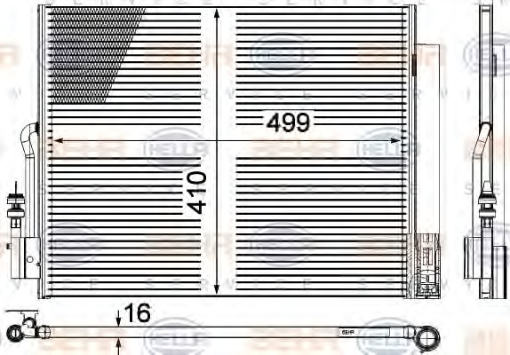 HELLA Klímahűtő 8FC351309-561