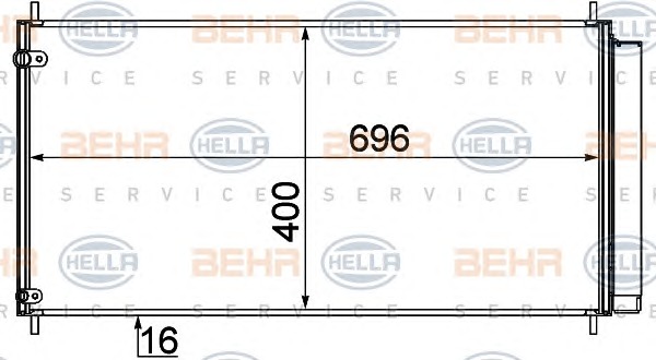 HELLA Klímahűtő 8FC351310-151