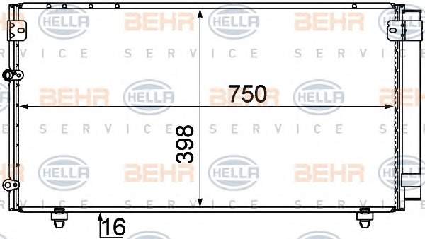 HELLA Klímahűtő 8FC351310-171