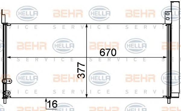 HELLA Klímahűtő 8FC351310-201