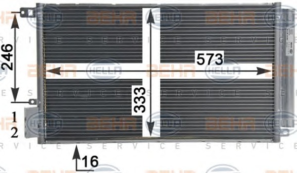 HELLA Klímahűtő 8FC351310-581