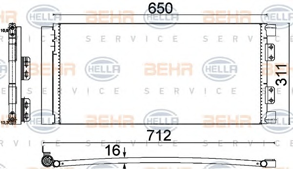 HELLA Klímahűtő 8FC351310-661