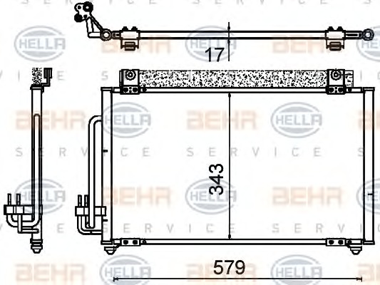 HELLA Klímahűtő 8FC351310-751