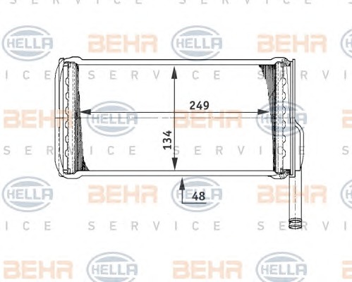 HELLA Fűtőradiátor 8FH351311-541