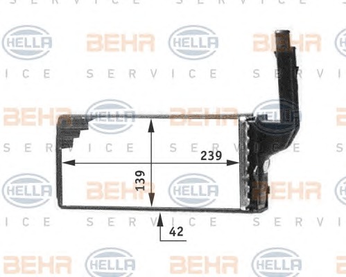 HELLA Fűtőradiátor 8FH351311-651