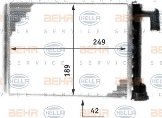 HELLA Fűtőradiátor 8FH351312-331